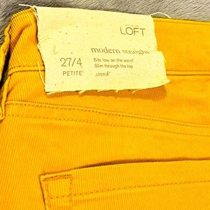 LOFT yellow corduroy